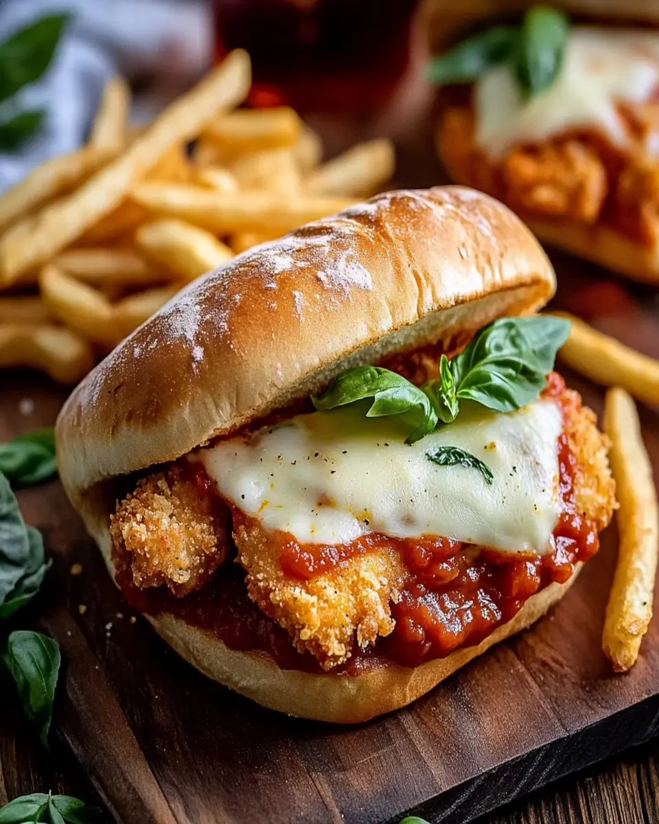 Easy Chicken Parmesan Sandwiches-Quick Dinner Delight First Image First Image