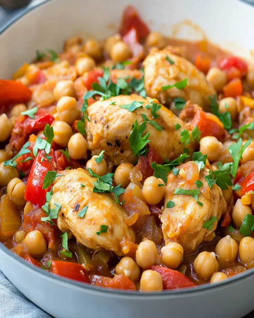 One Pot Spanish Chickpea Chicken First Image First Image