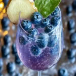 Sparkling Blueberry Ginger Mocktail First Image First Image