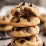 BEST No Egg Chocolate Chip Cookies (With Cream Cheese) First Image First Image
