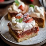 Low Carb Strawberry-Rhubarb Meringue Pie Bars First Image First Image