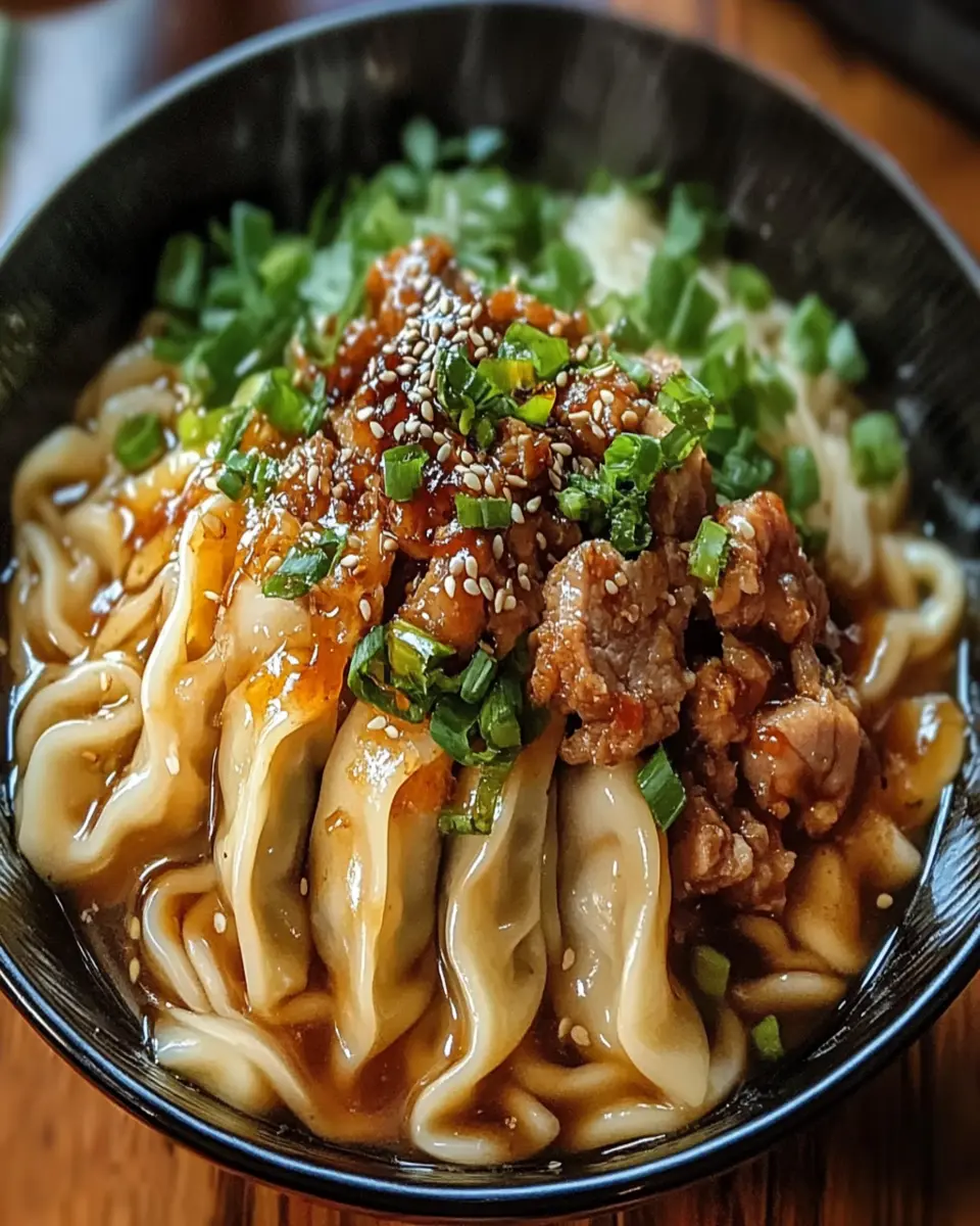 Savory Pork Potsticker Noodle Bowl Ready in 25 Minutes First Image First Image