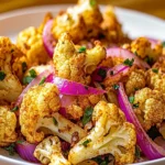 Air-Fryer Cauliflower with Red Onion and Ras al Hanout First Image First Image