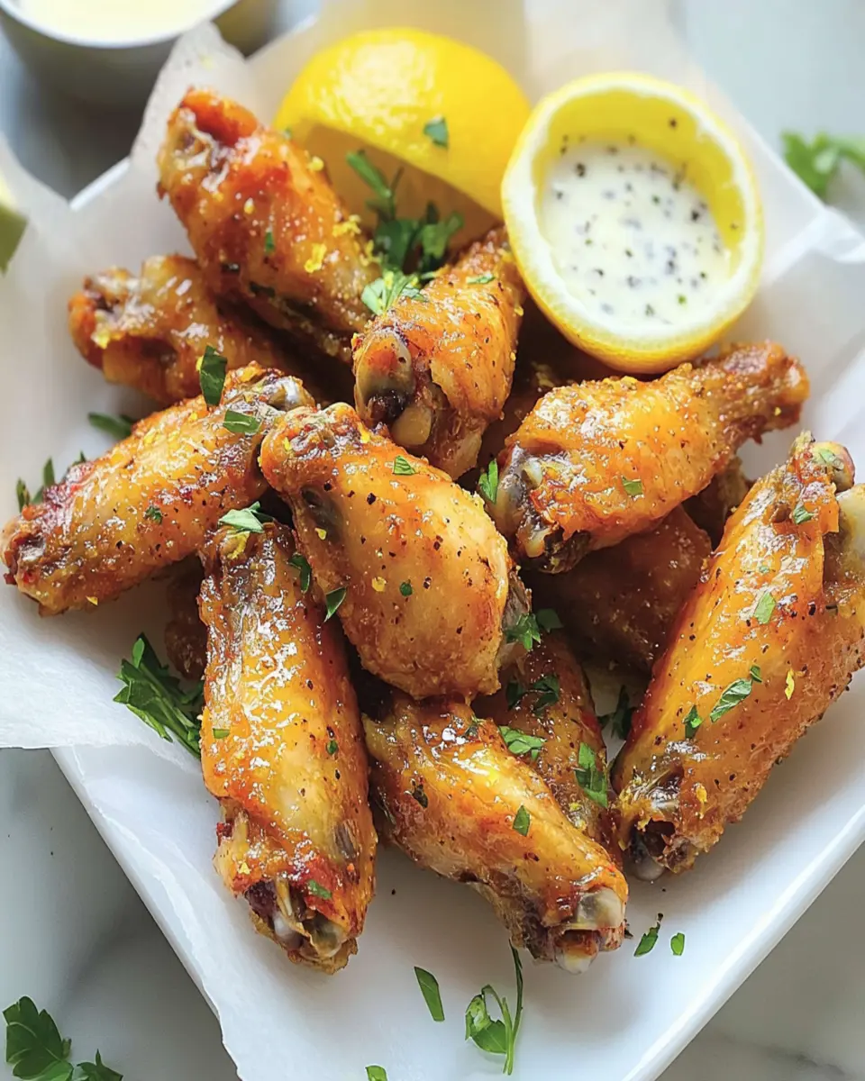 Crispy Lemon Pepper Wings First Image First Image