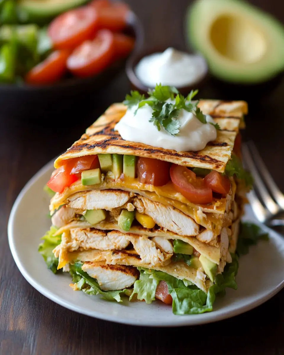 Chicken Tortilla Stack First Image First Image