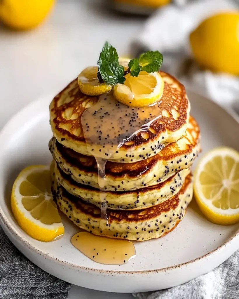 Lemon Pancakes With Poppy Seeds First Image First Image