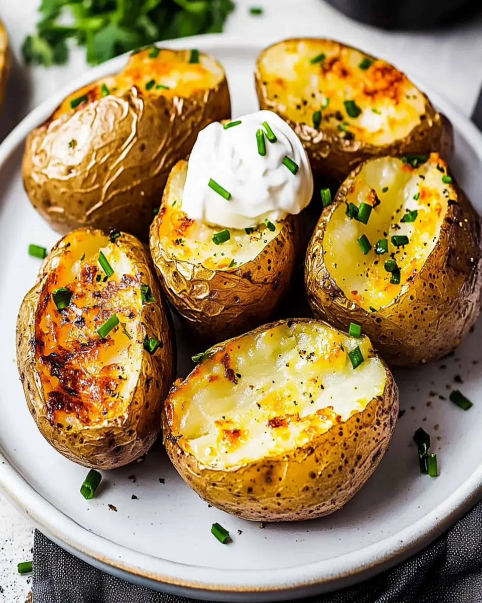 Air Fryer Baked Potatoes First Image First Image