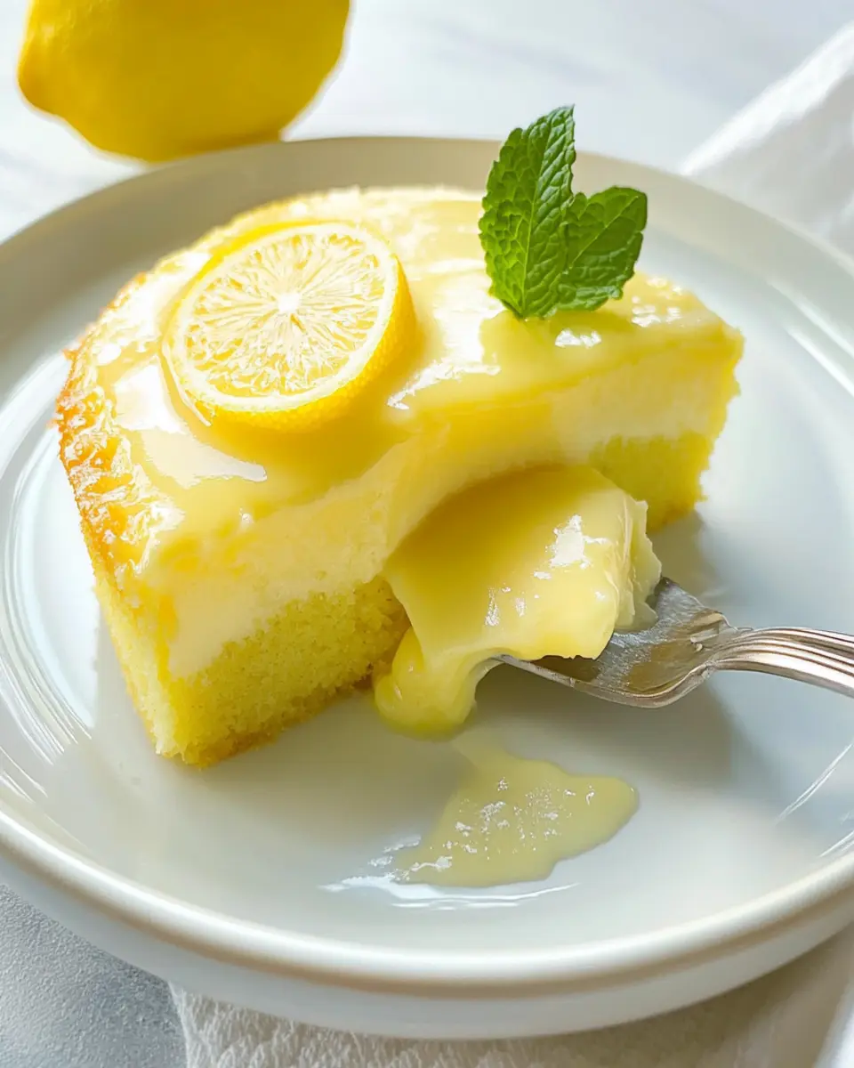 Lemon Custard Cake First Image First Image