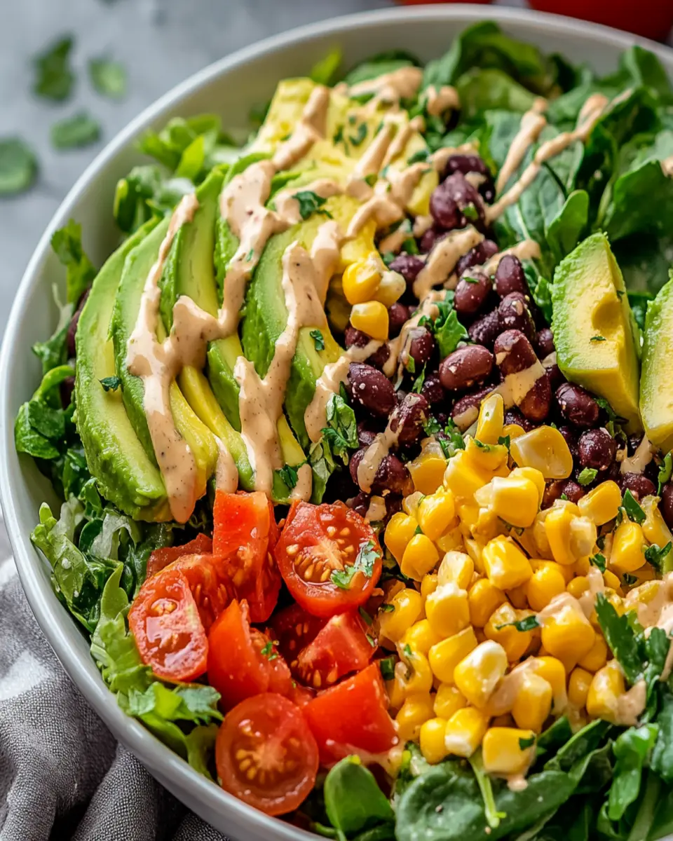 Quick Homemade Spicy Southwest Salad First Image First Image
