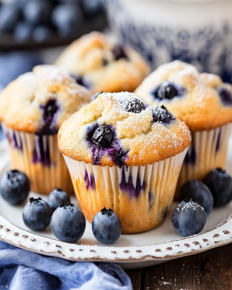 Healthy Blueberry Muffins First Image First Image