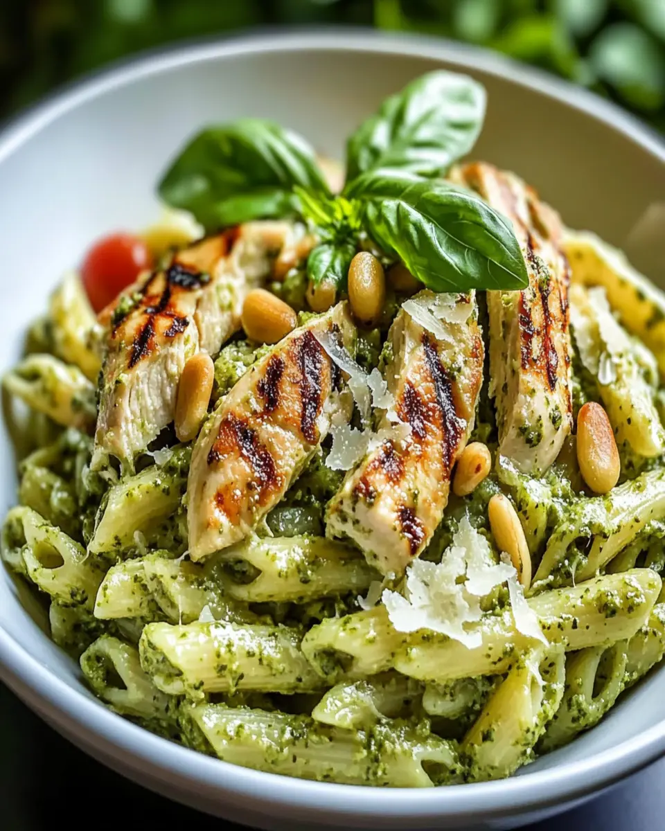 Creamy Chicken Pesto Pasta Recipe-Easy & Delicious First Image First Image