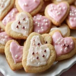 valentine’s Day Heart Sugar Cookies First Image First Image