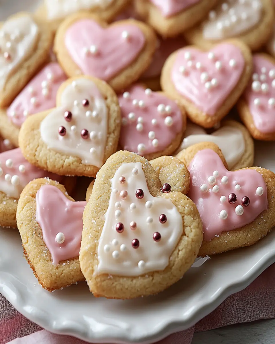 valentine’s Day Heart Sugar Cookies First Image First Image