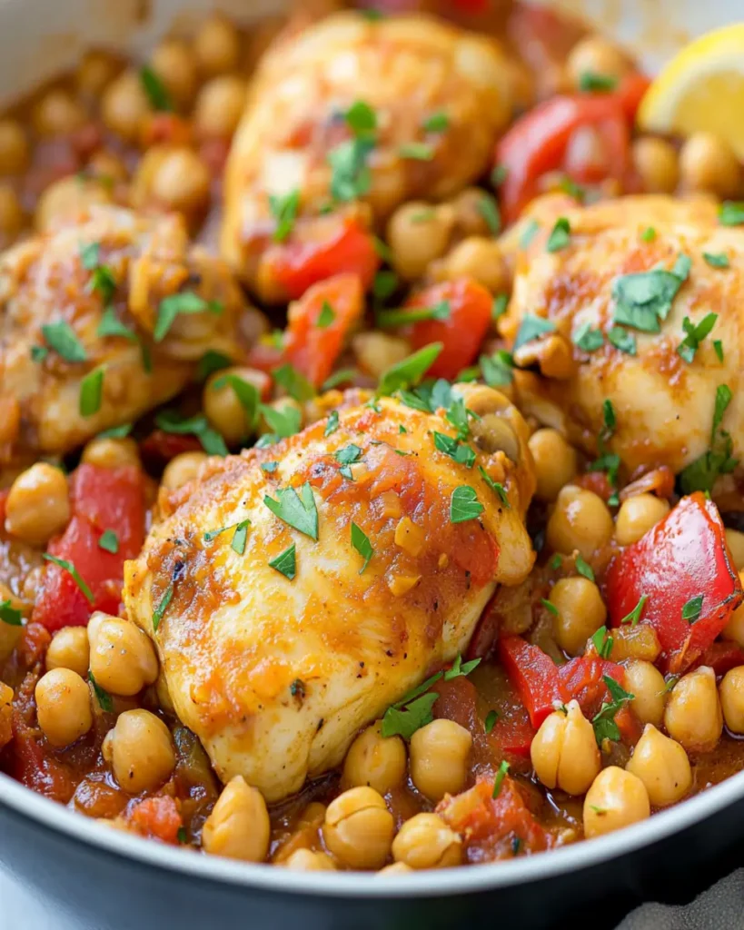 One Pot Spanish Chickpea Chicken First Image First Image