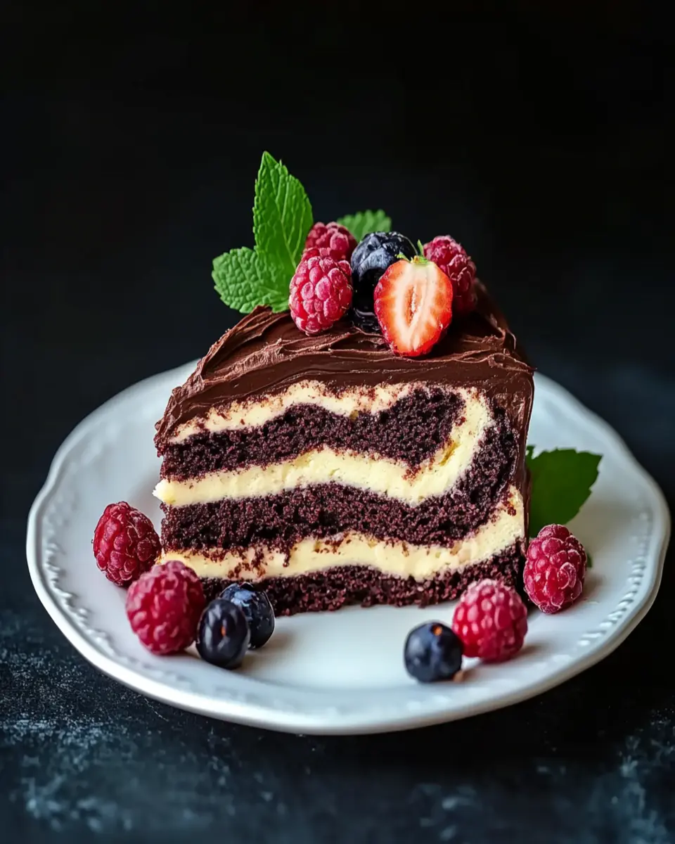 Irresistibly Moist Marble Cake with Chocolate Buttercream First Image First Image