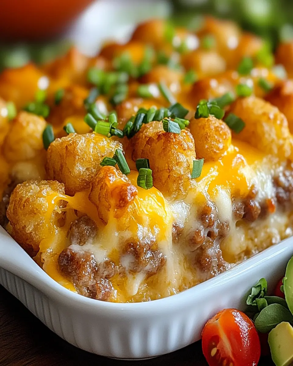 Irresistible Tater Tot Sausage Breakfast Casserole Recipe First Image First Image