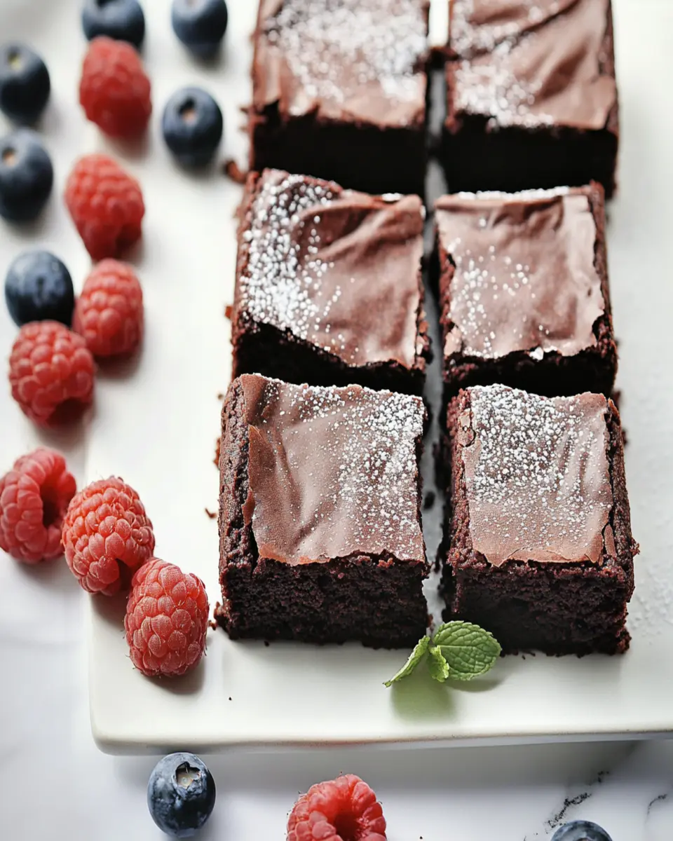 Healthy Brownies First Image First Image