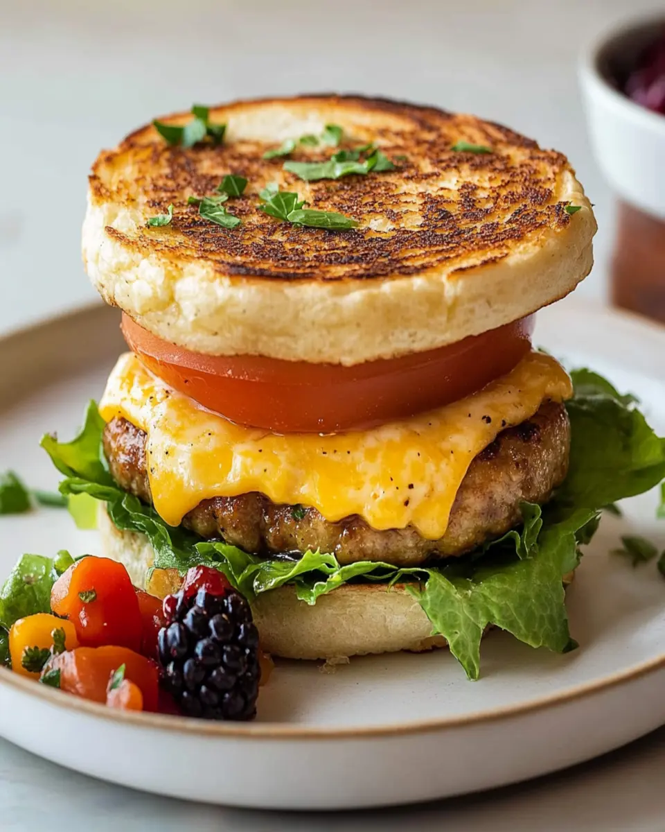 Chicken Sausage Breakfast Sandwich First Image First Image