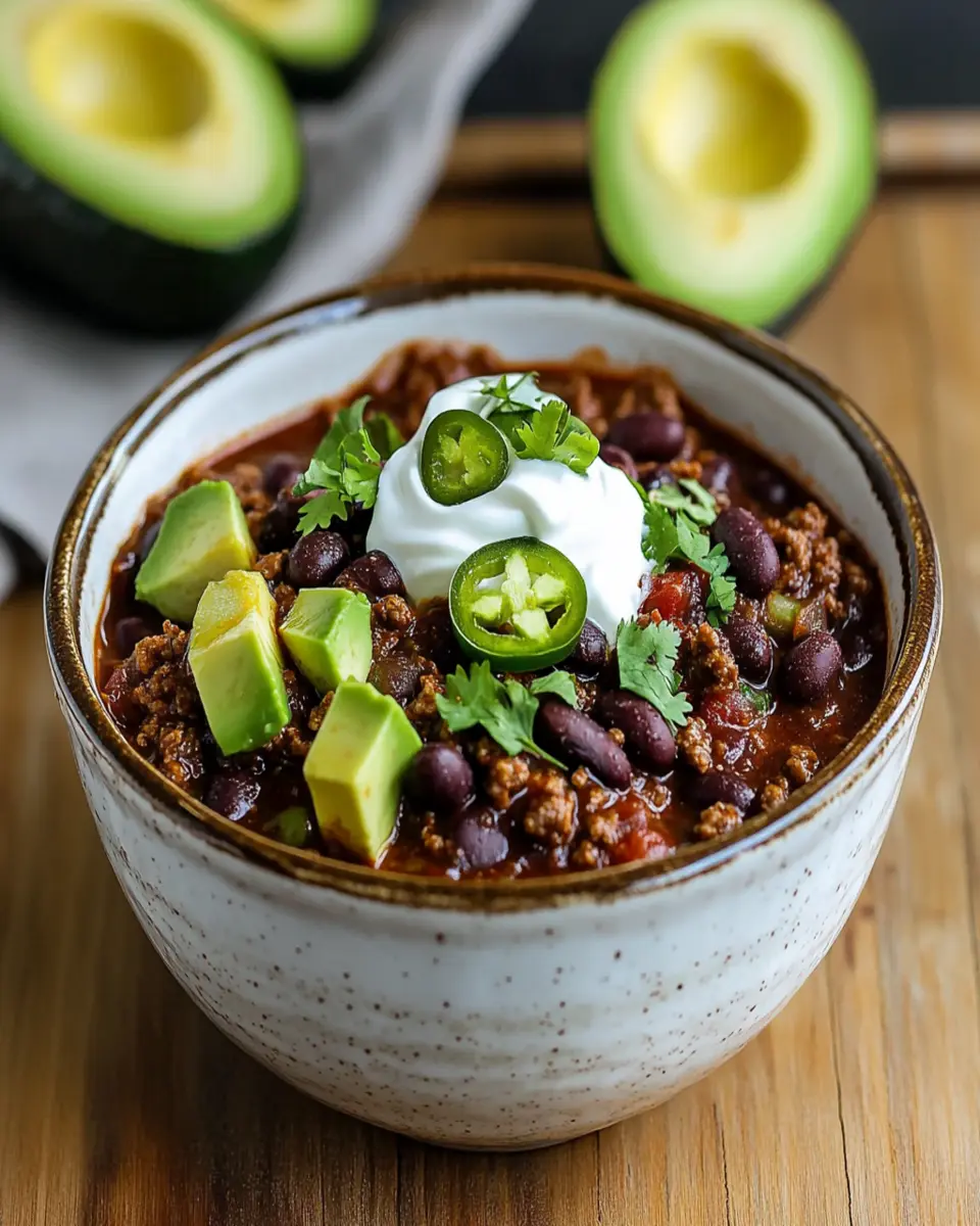 Black Bean and Beef Chili (Stovetop or Slow Cooker) First Image First Image