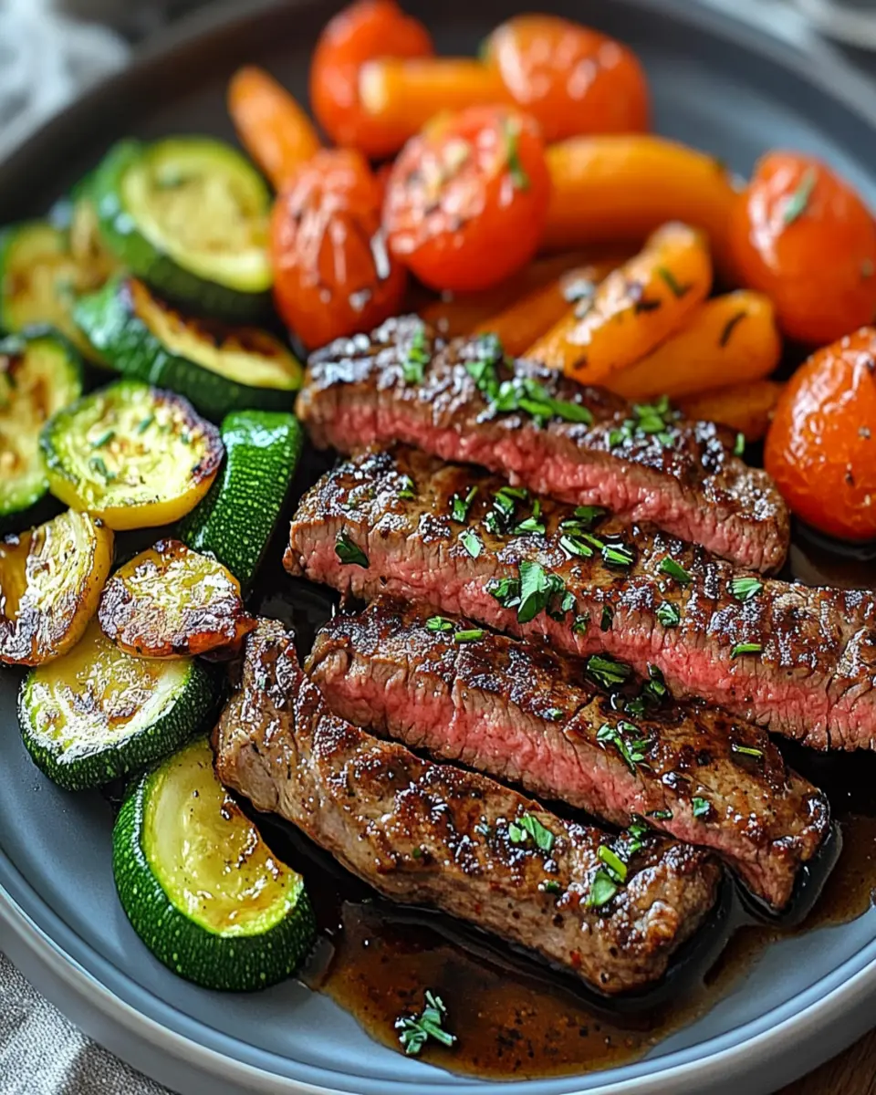 One Pan Balsamic Steak and Veggies First Image First Image