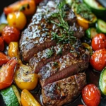 One Pan Balsamic Steak and Veggies First Image First Image