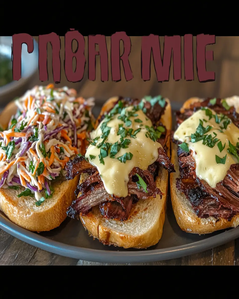 BBQ Brisket Melts Recipe First Image First Image