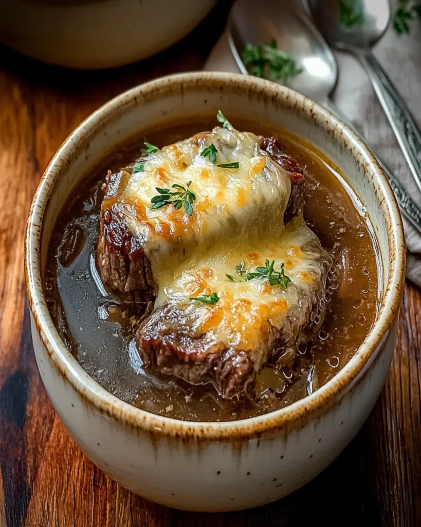 Melt-in-Your-Mouth French Onion Beef Short Rib Soup First Image First Image