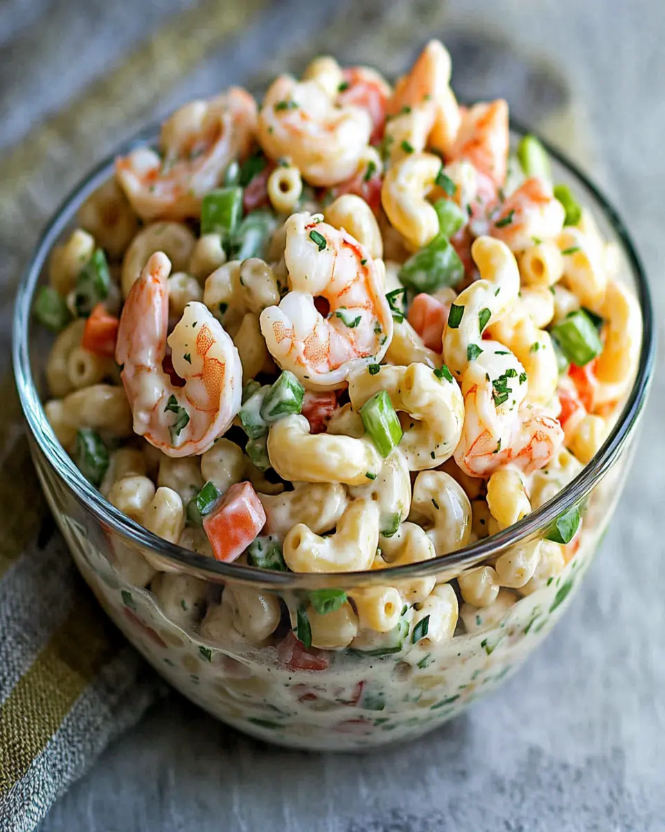 Shrimp and Macaroni Salad First Image First Image