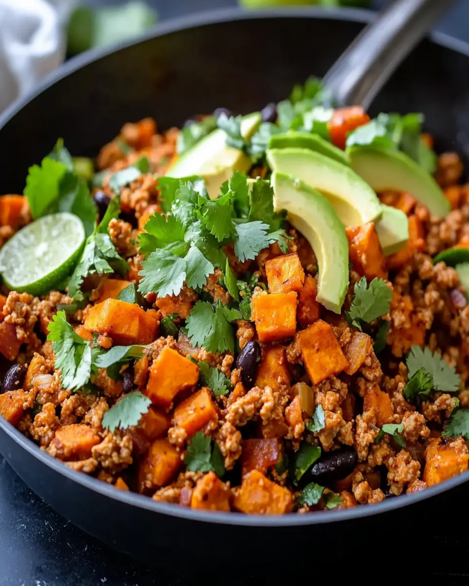 35 Minute Ground Turkey & Sweet Potato Taco Skillet First Image First Image