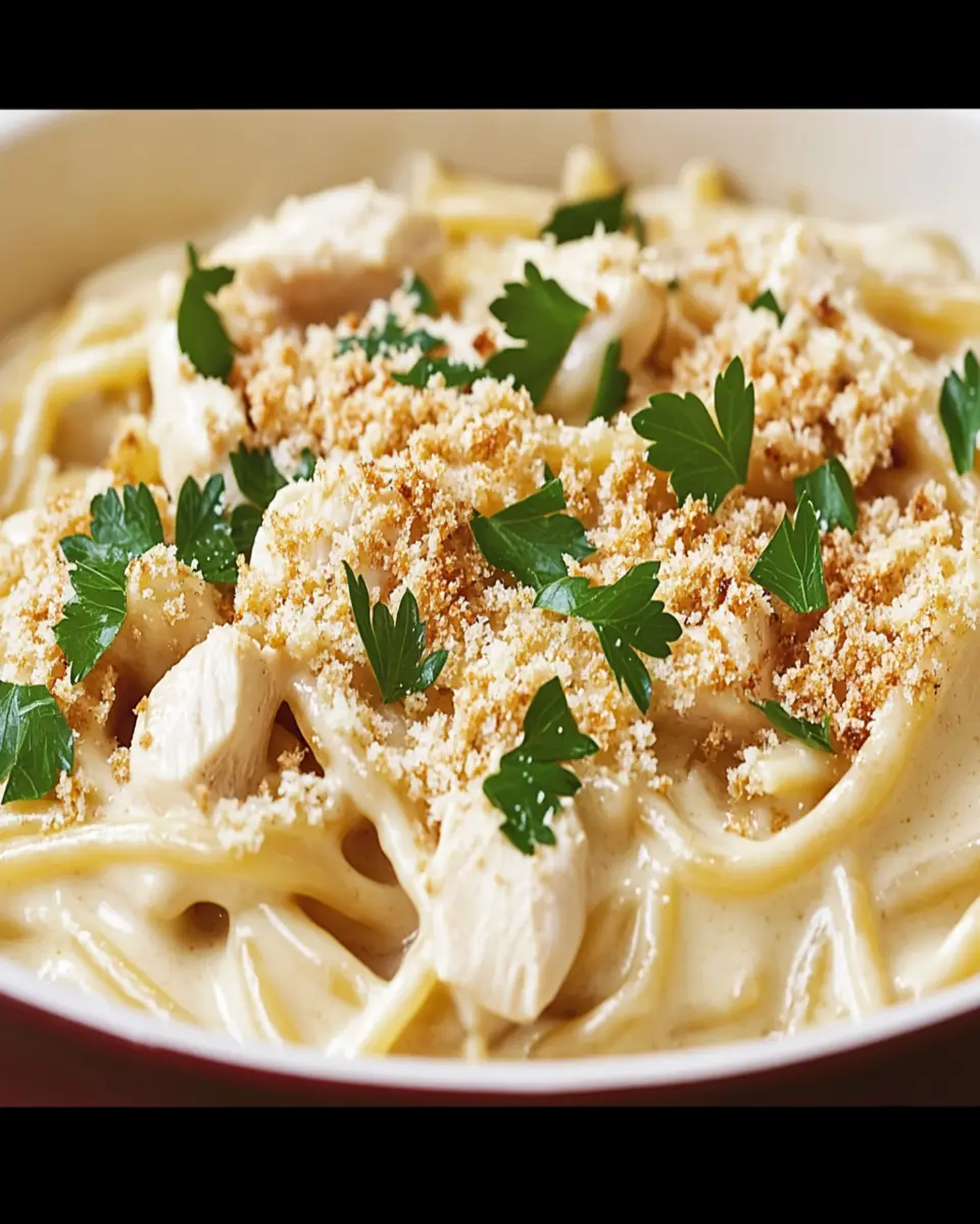 Creamy Chicken Tetrazzini Casserole Recipe First Image First Image