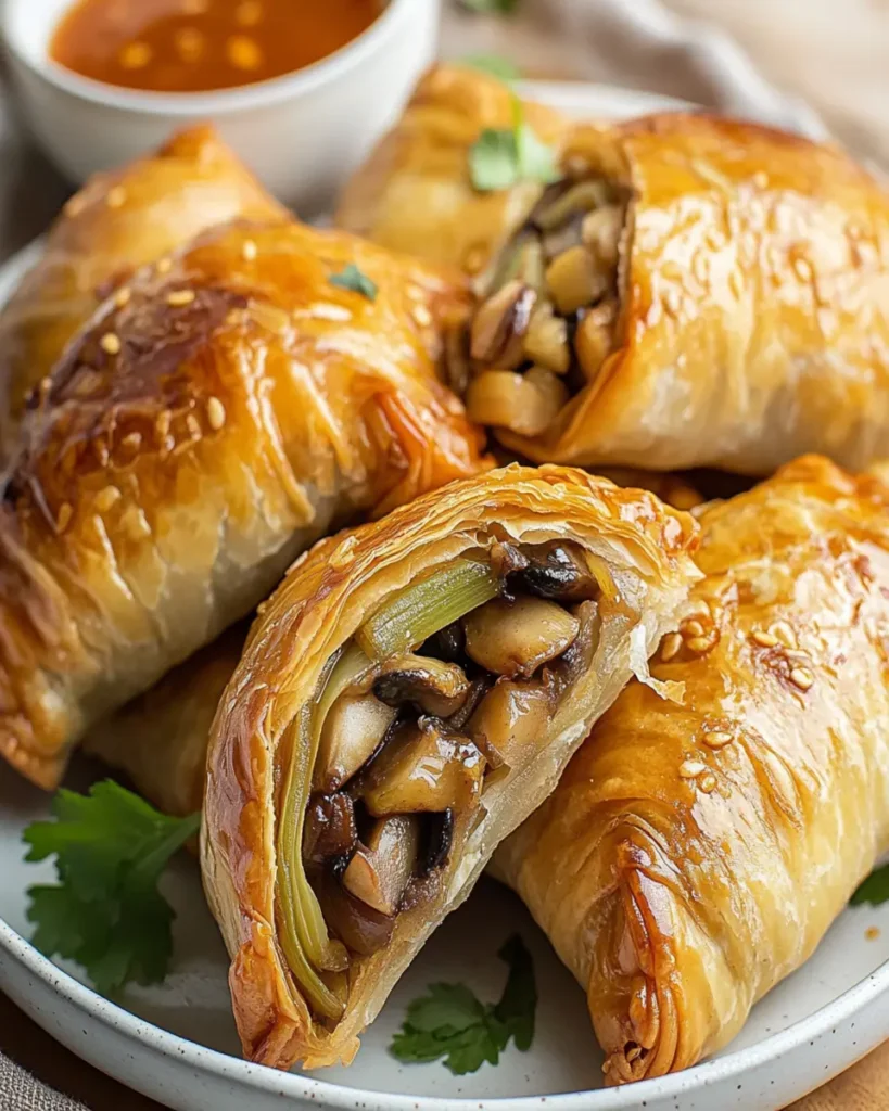 Chinese Style Mushroom Leek Pockets First Image First Image