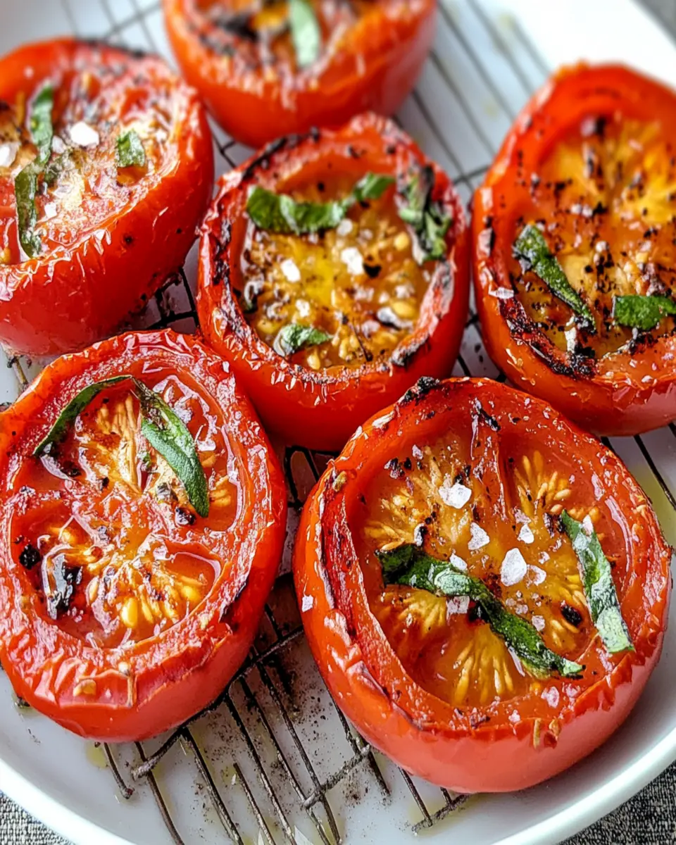 Air Fryer Roasted Roma Tomatoes First Image First Image