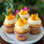 Honey Peach Cream Cheese Cupcakes First Image First Image
