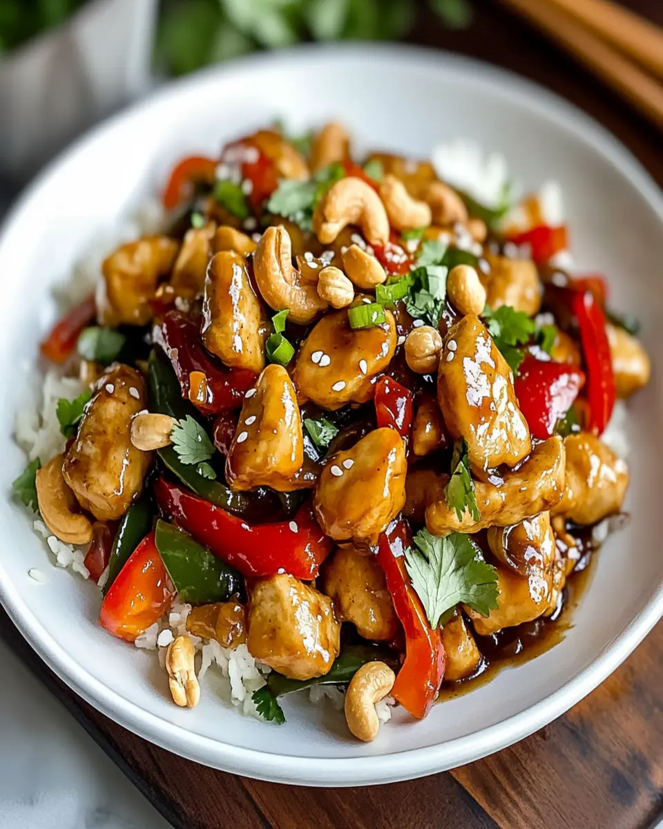 Irresistible Spicy Cashew Chicken Recipe in 30 Minutes First Image First Image
