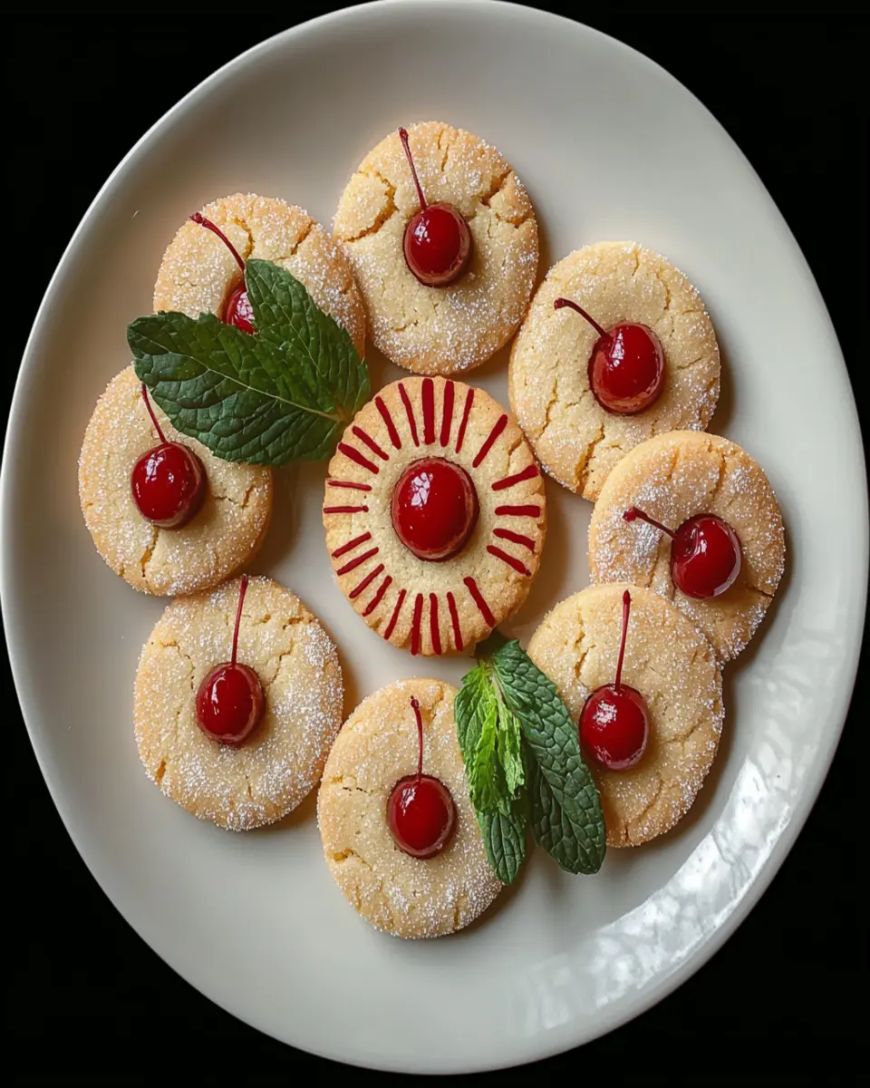 Easy Almond Cherry Cookies Recipe First Image First Image