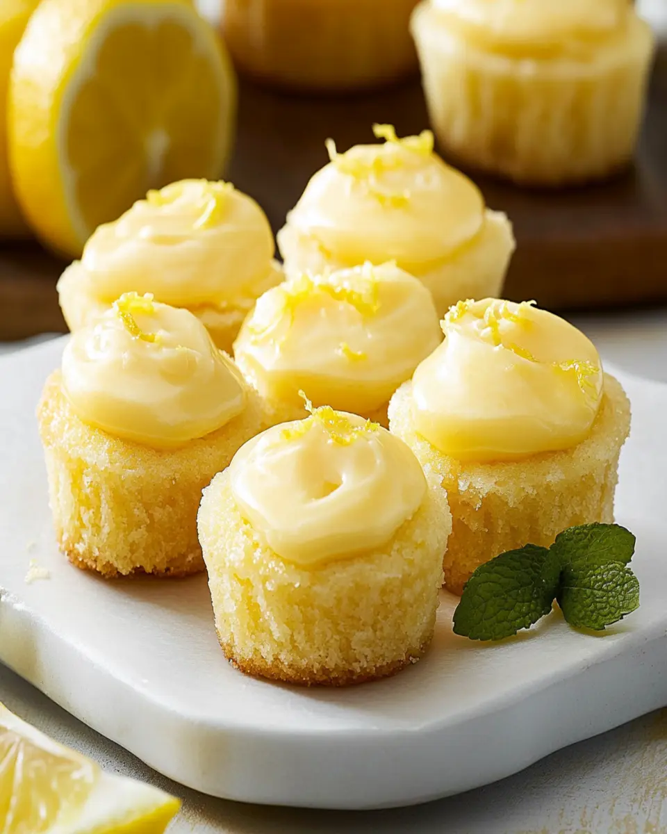 Mini Lemon Drop Cakes First Image First Image