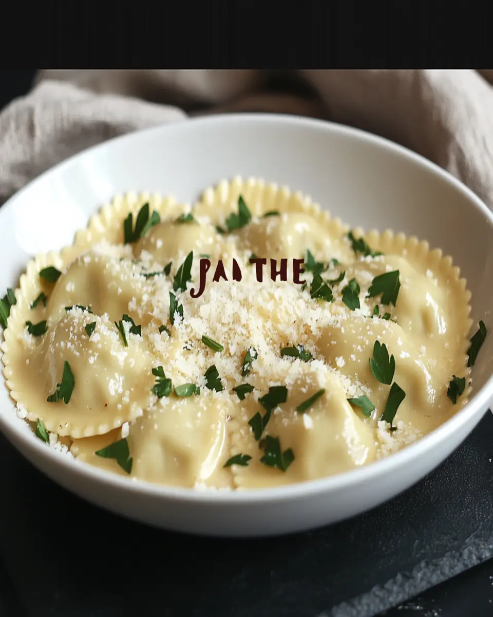 Creamy Garlic Parmesan Ravioli Sauce Recipe First Image First Image
