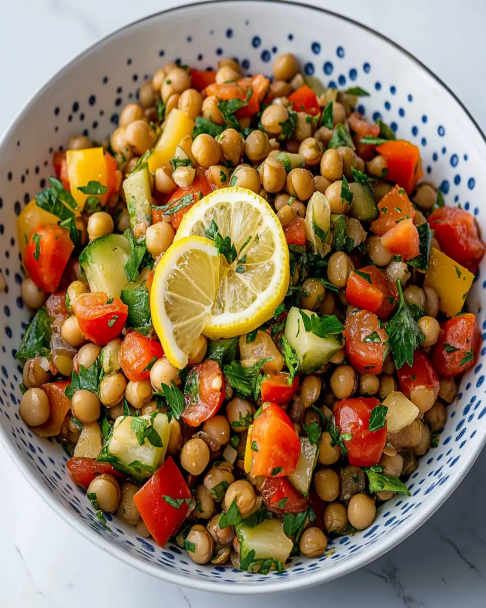 Lentil & Garbanzo Bean Salad (30 Grams Protein) First Image First Image