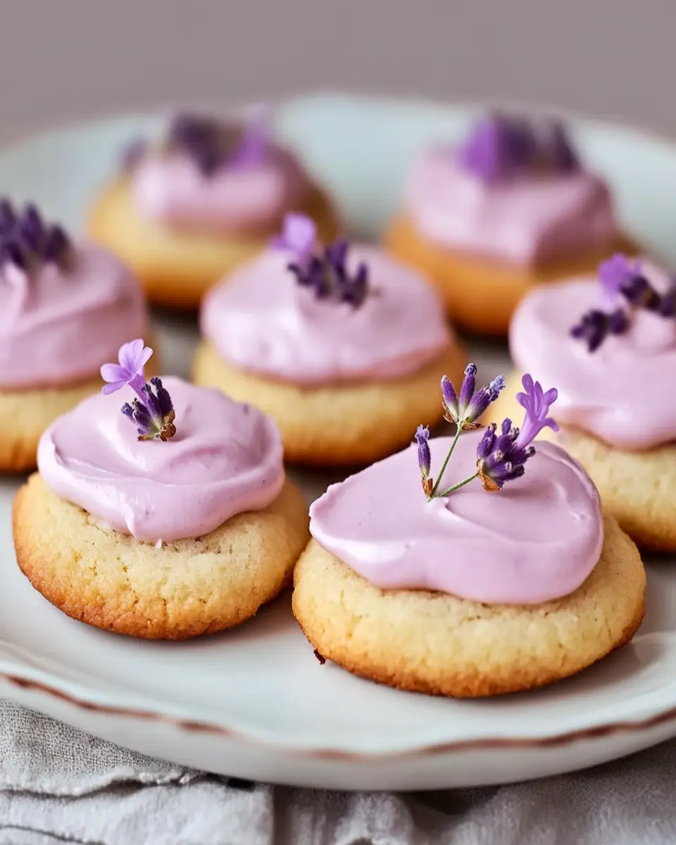 Indulge in Fog Cookies with Lavender Frosting Bliss First Image First Image