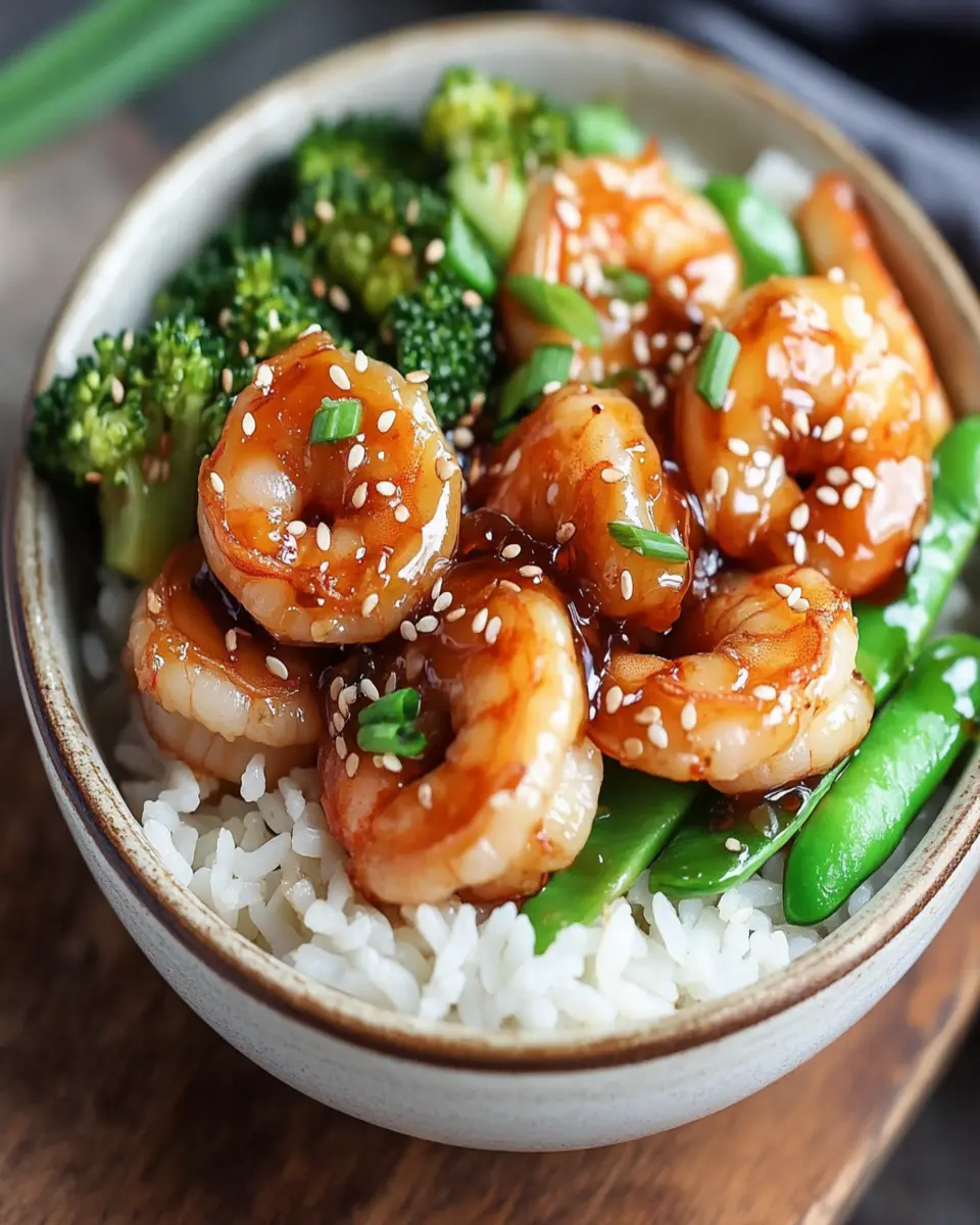 Honey Garlic Shrimp Bowls-Easy & Delicious Meal First Image First Image