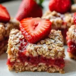 Easy Strawberry Oat Bars-Healthy Breakfast Treat First Image First Image