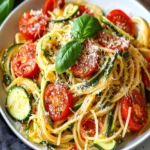 Healthy Tomato Zucchini Pasta Recipe First Image First Image