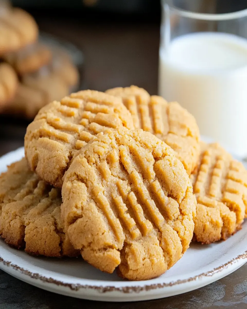 Easy Peanut Butter Cookies {Classic} First Image First Image