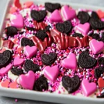 Valentine’s Day Oreo Cookie Bark First Image First Image
