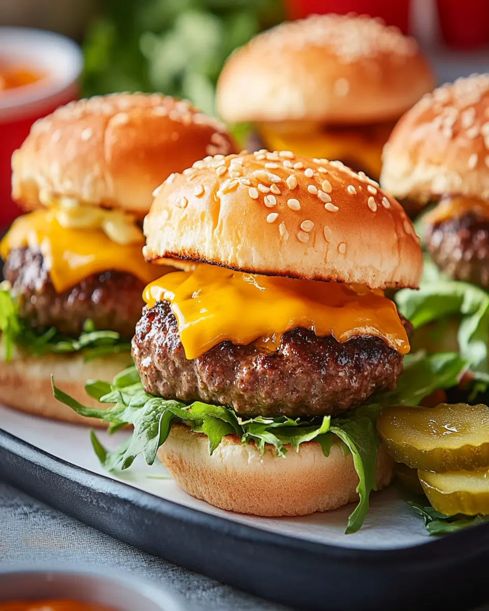 Irresistible Cheeseburger Sliders for Game Day Fun First Image First Image