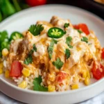 Crock Pot Queso Chicken and Rice First Image First Image