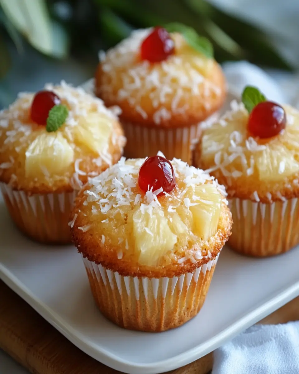 Hawaiian Pineapple Cake Muffins First Image First Image