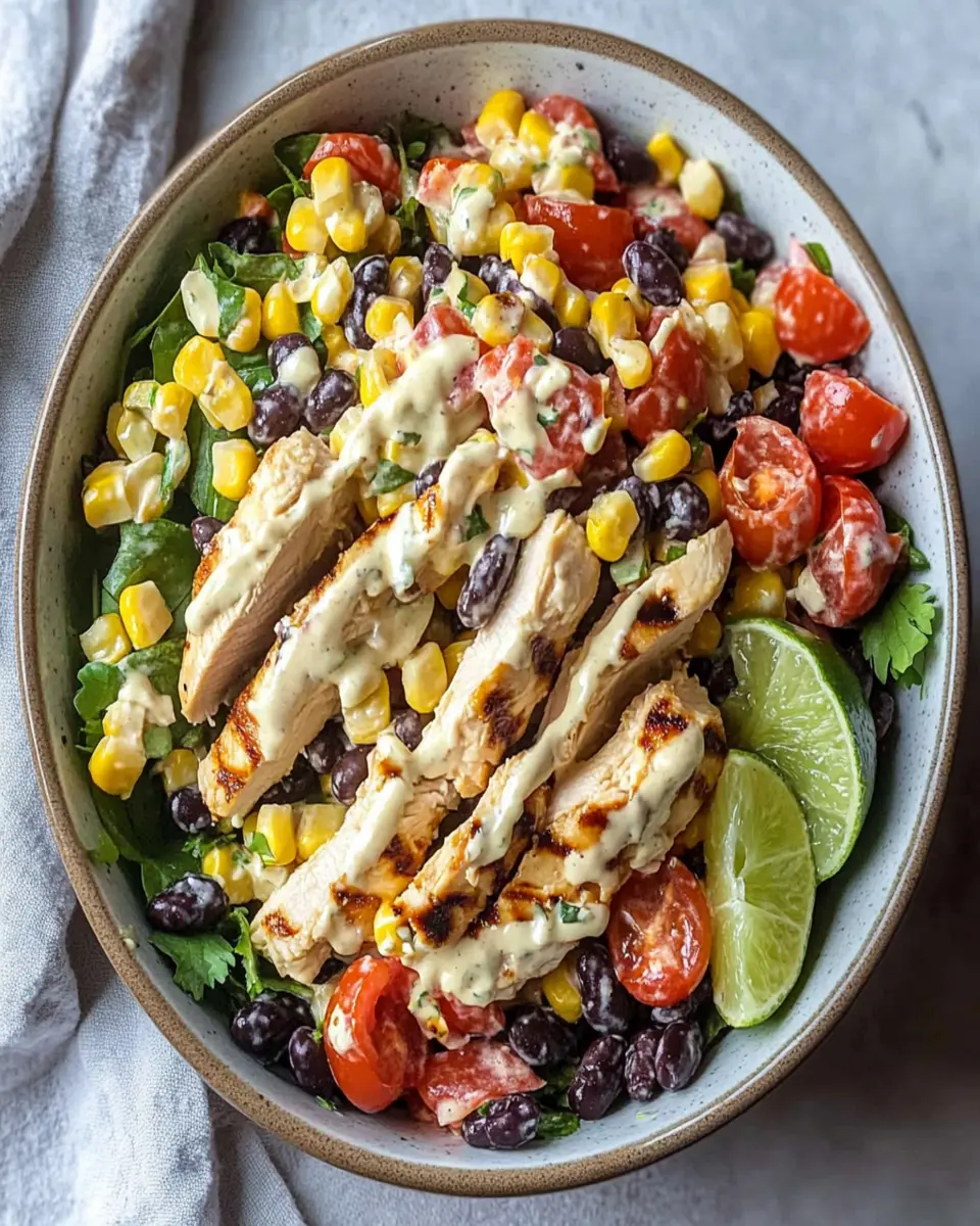 Easy Southwestern Chicken Salad with Creamy Dressing First Image First Image