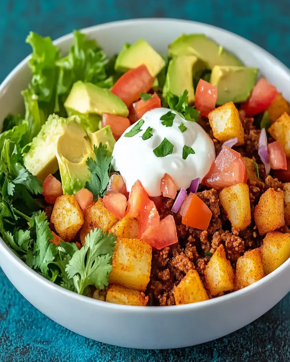 Loaded Potato Taco Bowl – Hearty Dinner Delight Awaits First Image First Image