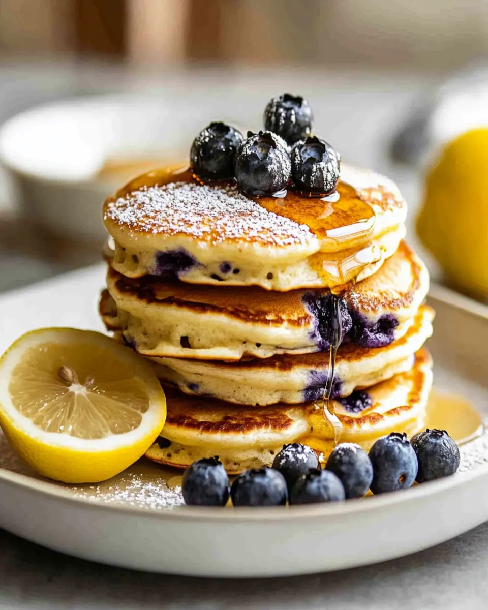Lemon Blueberry Pancakes First Image First Image